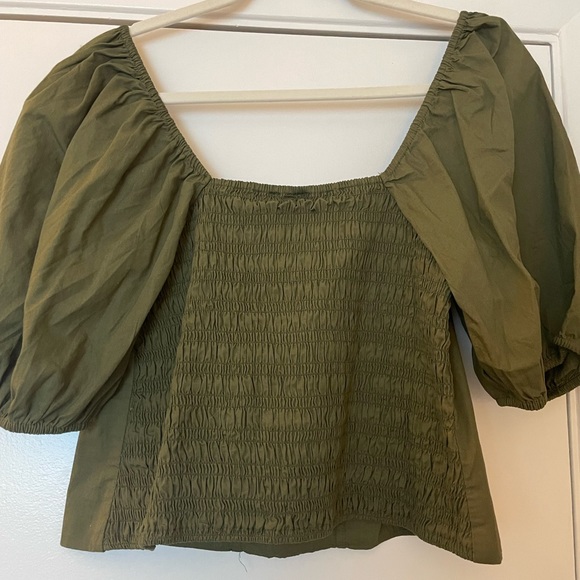 Puff Sleeve Sweetheart Neck Top - Picture 6 of 6